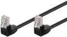 Goobay FTP CAT5e Gigabit Netwerkkabel - haaks - 0,25 meter - Zwart - 10 stuks
