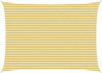 vidaXL Voile d'ombrage rectangulaire 5 x 7 m HDPE jaune et blanc