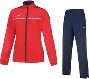 Mizuno Tokyo Trainingspak Dames Rood - Donkerblauw