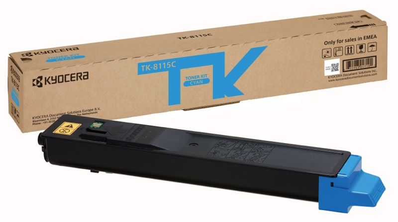 Kyocera TK-8115C Cyan Toner Cartridge - Original - 6,000 Pages