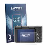 Savvies 3 Stuks Screenprotector - geschikt voor Kodak Pixpro C1 - beschermfolie glas transparant