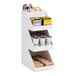 Mind Reader Koffie Thee Gebruiksvoorwerp en Kruiderij, Aanrecht Organizer, Koffiebar, Keuken, 6" L x 9" B x 16" H, Wit