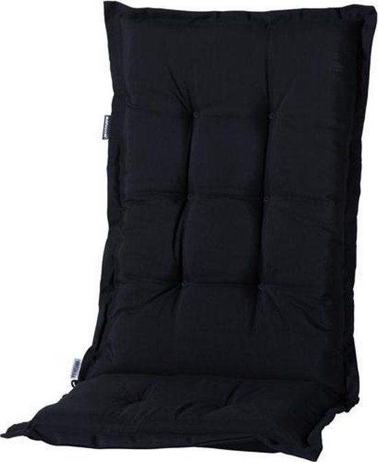 Madison Panama Tuinstoelkussen - Hoge Rug - Zwart - 123x50 cm