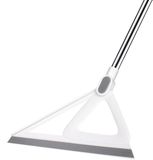 XXFLOWER Essuie-glace de sol longue poignée, expert balai pour nettoyage d'angle, essuie-glace de voiture réglable, essuie-glace pour sol, essuie-glace en caoutchouc douche blanc