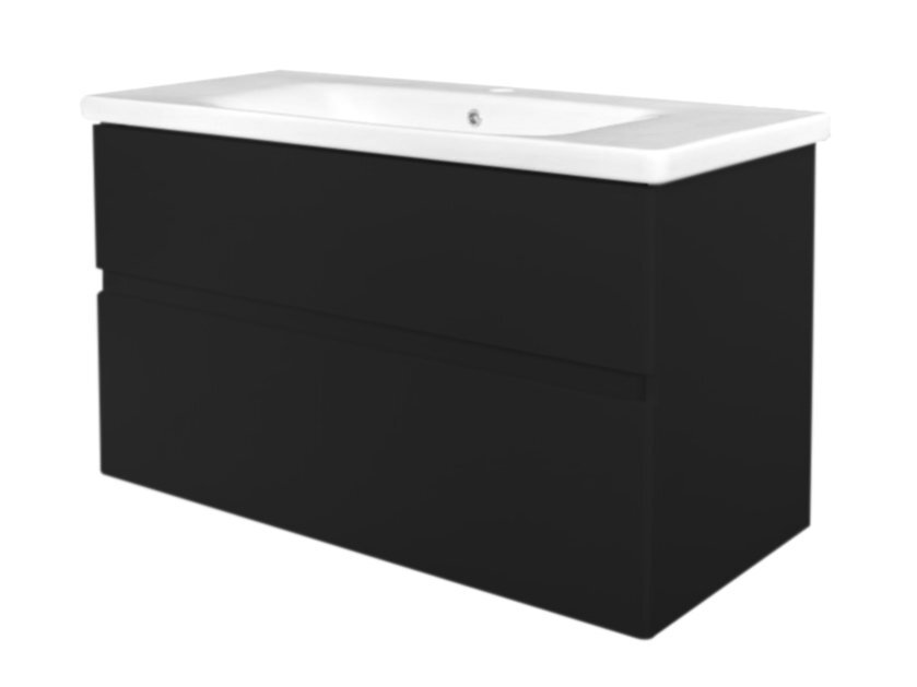 Best Design Black Quick greeploze badkamermeubel 80 cm mat zwart