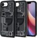 Spigen Ultra Hybrid MagFit - Hoesje Geschikt voor Apple iPhone 17e / 16e - Compatibel met MagSafe / Qi2 - Back Cover Zero One Zwart