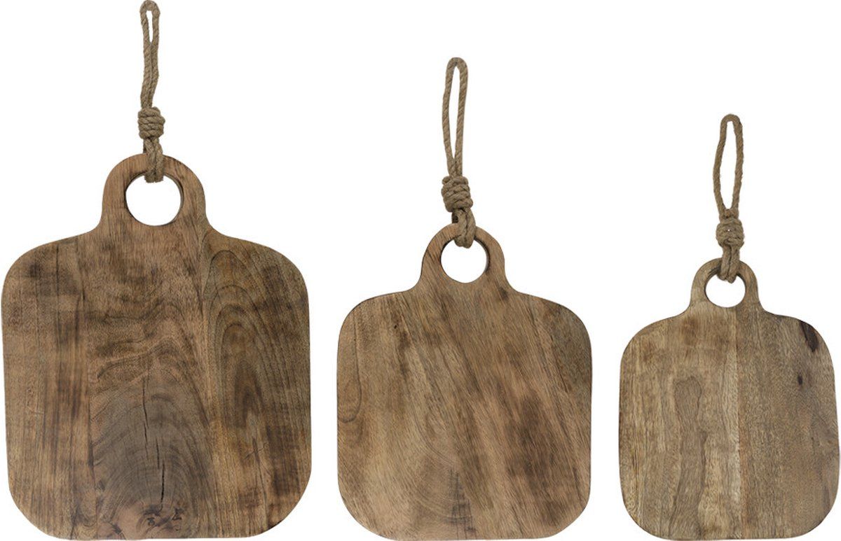 Mars & More Snijplank | Mango Hout | Vierkant | 30cm | Bruin