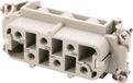HARTING Han 6HsB busseinsatz (F), schroefklem, 6-polig + PE, 400V/690V, 35A - 1 stuk