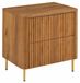3xE living meuble de salle de bain 60, chêne artisanal, plateau chêne artisanal, pieds or, 60,8 x 44,2 x 65 cm