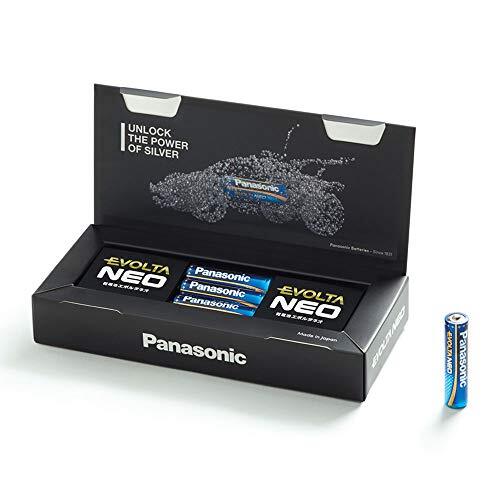 Panasonic Evolta Neo, Premium alkalinebatterij, AAA 4-delige doos, extra sterke prestaties, bijzonder duurzaam en veilig, Micro LR03 1,5 volt, verpakking als praktische opbergdoos