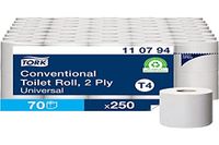 Tork Soft Klein Rol Toiletpapier Wit T4, Universeel, 2-laags, 70 × 250 vellen, 110794