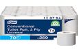 Tork Soft Klein Rol Toiletpapier Wit T4, Universeel, 2-laags, 70 × 250 vellen, 110794