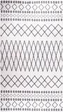vidaXL - Vloerkleed - wasbaar - 190x300 cm - zwart en wit