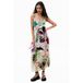 Desigual midi zomerjurk met print - meerkleurig
