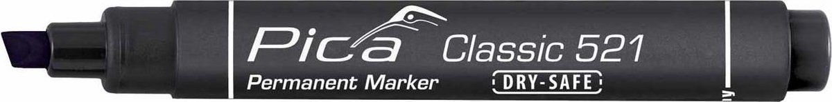 Pica 521/46 Permanent Marker - 2-6mm - Zwart - 4260056156632