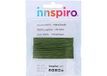Leren INNSPIRO Leren koord, groen, metaal, 1,0 mm, 5 m.