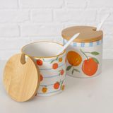 Boltze Home Jampot 8,5cm Dolomiet Oranje