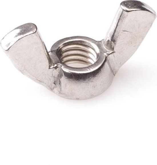 Hoenderdaal Fasteners Hoenderdaal M8 vleugelmoeren RVS A2 100 stuks