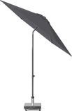 Platinum Sun & Shade - Middenstokparasol - Lisboa - Ø250cm - Antraciet - Kantelbaar - Verstelbare hoogte - Push-up systeem - 96% UV protectie