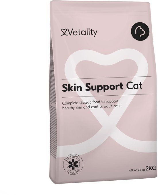 Vetality Kattenvoer Skin Support - 2 x 2 kg