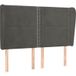 Tête De Lit Sombre Gris Velours 147x23x118/128 Cm