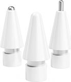 Selected by GSMpunt.nl Replacement Plastic en Metalen Tips - Geschikt voor Apple Pencil 1st Gen & 2nd Gen - Vervangende Tips 3 Stuks - Wit