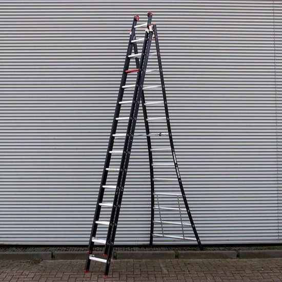 Altrex Nevada 3-delige reformladder - Werkhoogte 10.1m - 3 x 14 treden