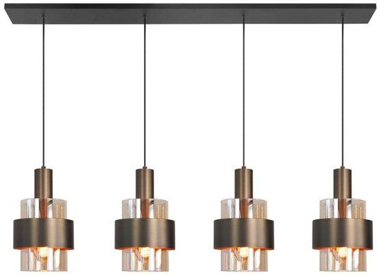 Highlight Hanglamp Marrone 4 lichts L 110 cm brons