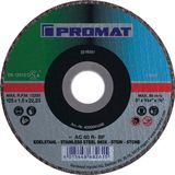 Promat/Tecwerk Doorslijpschijf | universeel | D115x1mm recht | RVS / staal / steen | gat 22,23 mm - 4000841049