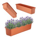 KADAX Jardinière 60 cm, terre cuite