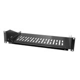 LogiLink SF2C35B 19 inch Rack Shelf 2U Zwart
