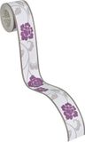 A.S. Création MODERNE BLOEMEN BEHANGRAND | Zelfklevend - grijs lila