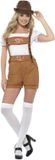 Smiffys Sexy Bavarian Beer Girl Kostuum - S - Bruin
