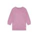 Daily7 korte sweatjurk met backprint - paars