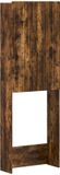 vidaXL Toiletkast ZWOLLE Gerookt eiken 66 x 25,5 x 190 cm Bewerkt hout