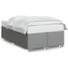 Maison Exclusive - Cadre de lit sans matelas gris clair 120x190 cm tissu