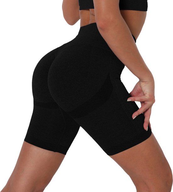 Shapetape High Waist Fitness Short - Black - Size L - Women