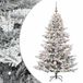 VidaXL Kunstkerstboom met kerstbal 150 cm 150 LED's Warmwit PE & PVC