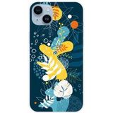 1001 coques Apple iPhone 15 Plus Sea flowers bedrukt siliconen hoesje