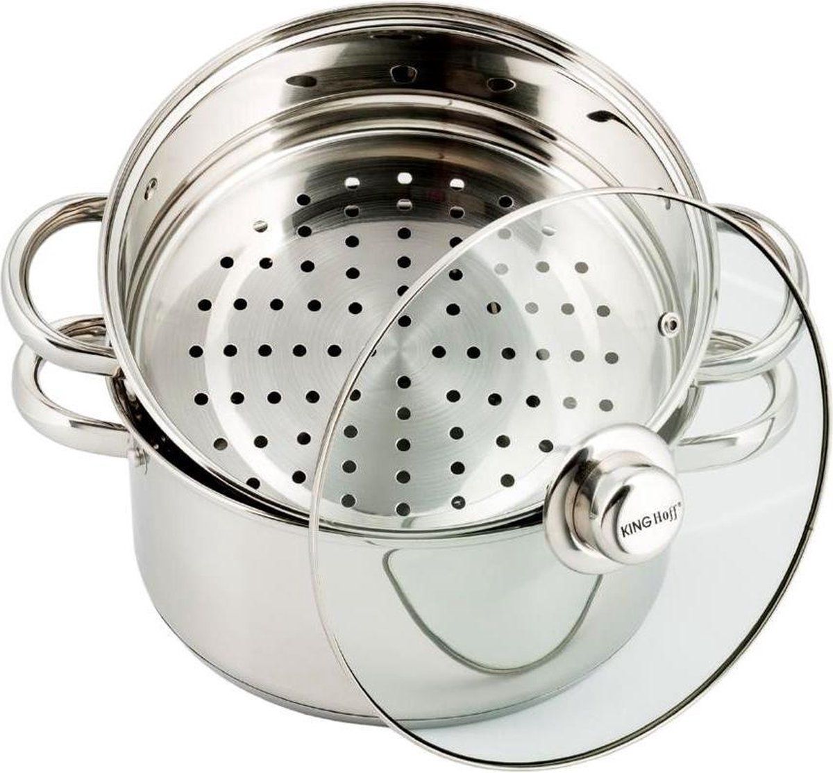 KINGHOFF 3315 stoompan - Ø18 cm - rvs