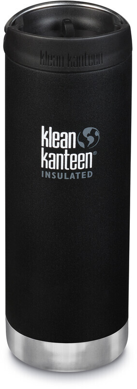 Klean Kanteen TKWide Drinkfles met Café Cap 473ml vacuüm geïsoleerd, shale black (matt) 2020 Thermosflessen & Thermoskannen
