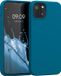kwmobile telefoonhoesje geschikt voor Apple iPhone 13 - Hoesje met siliconen coating - Smartphone case in Caribisch blauw
