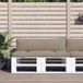 vidaXL Palletkussens 2 st stof taupe