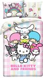 Hello Kitty Dekbedovertrek Friends - 140 x 200 + 70 x 90 cm - Polyester