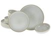 CreaTable, 23715, Serie Uno Vintage Offwhite, 12-delige serviesset voor 4 personen, bordenset van aardewerk, vaatwasser- en magnetronbestendig, Made in Portugal