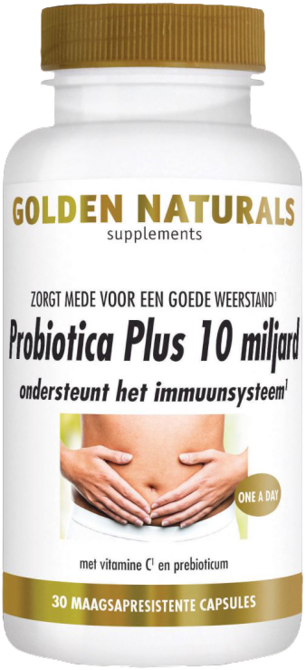 Golden Naturals Probiotica plus 10 miljard 30 capsules