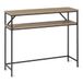 Amazon Basics Rechthoekige Consoletafel met Plank, Stalen Frame, 30cm (D) x 100cm (B) x 80cm (H), Eikenhoutlook