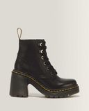 Dr. Martens Jesy Sendal Leren Hakken Laarzen in Zwart, Grootte: 37