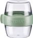 Westmark pocket box Mini, praktisch maaltijdbakje voor onderweg, ideaal voor yoghurt, fruit, snacks, 400 ml (2 x 200 ml), BPA-vrij, muntgroen