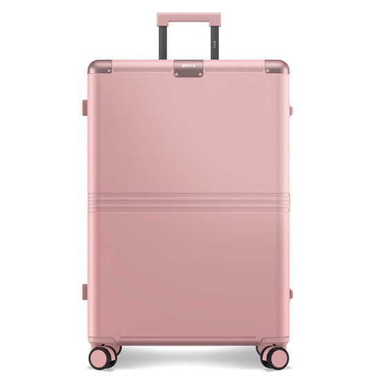 ONYX Hybrid Pro Check-in Koffer Large 100 Liter - Gerecycled Polycarbonaat en Ritsloos Design - Reiskoffer met TSA slot en Spinner wielen - Candy Pink
